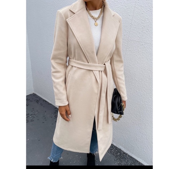 Made in France Stunning Boho Belted Fashion Coat with pockets - Picture 4 of 6